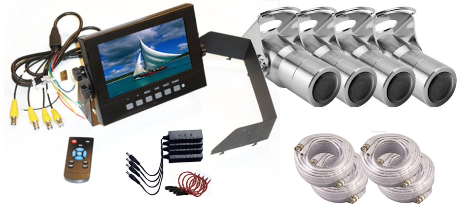 IMAGE: 4 Channel four Camera Waterproof Package