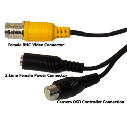 IMAGE: 2.1mm Power Connector & BNC Video Connector
