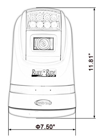 ruff ride dimensions - Ruff Ride HD-SDI PTZ Camera