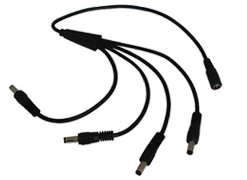 2.1mm 4 Way Power Splitter